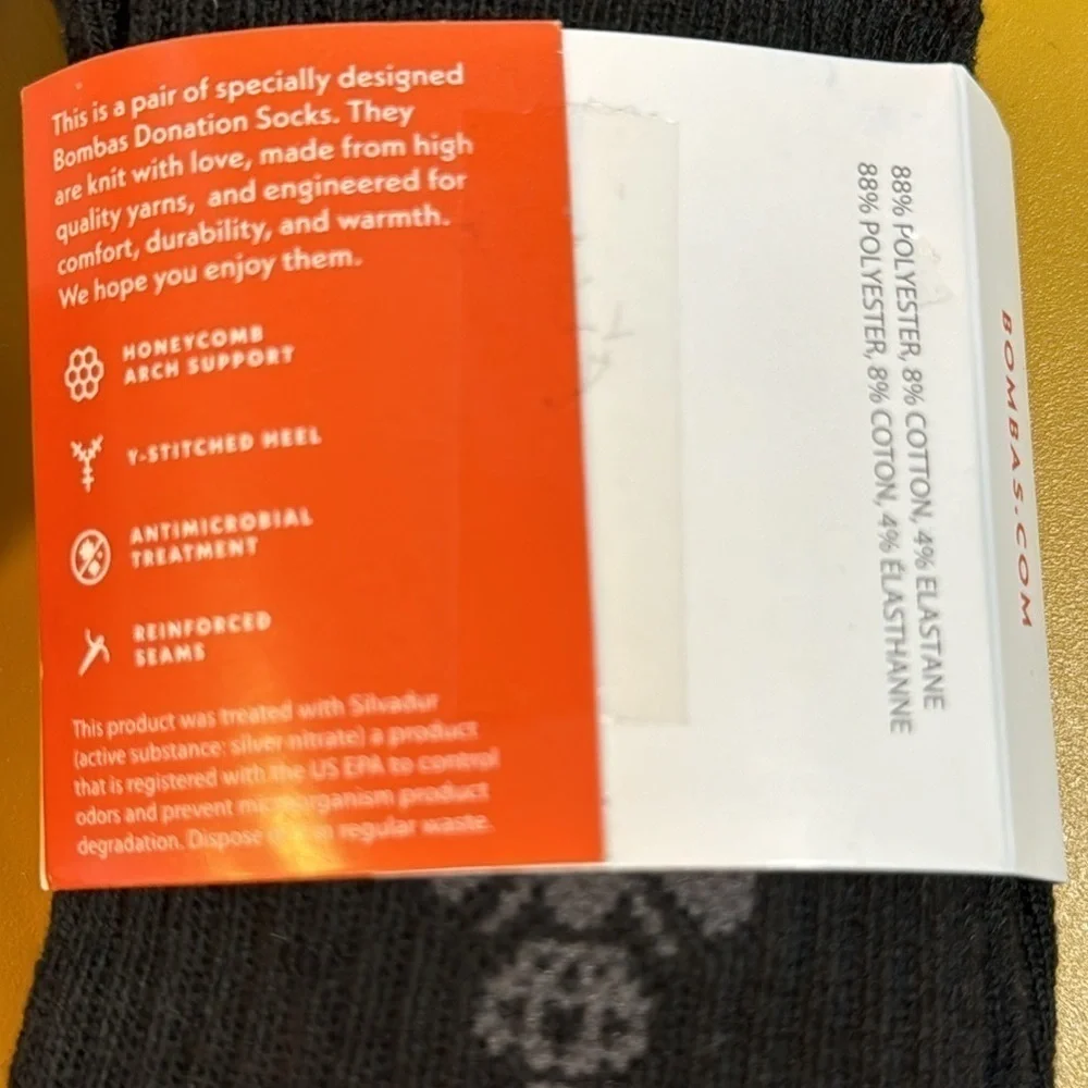 Bombas Bundle of 2 Pairs Sz Medium Unisex High Rise Athletic Sport Comfort Socks